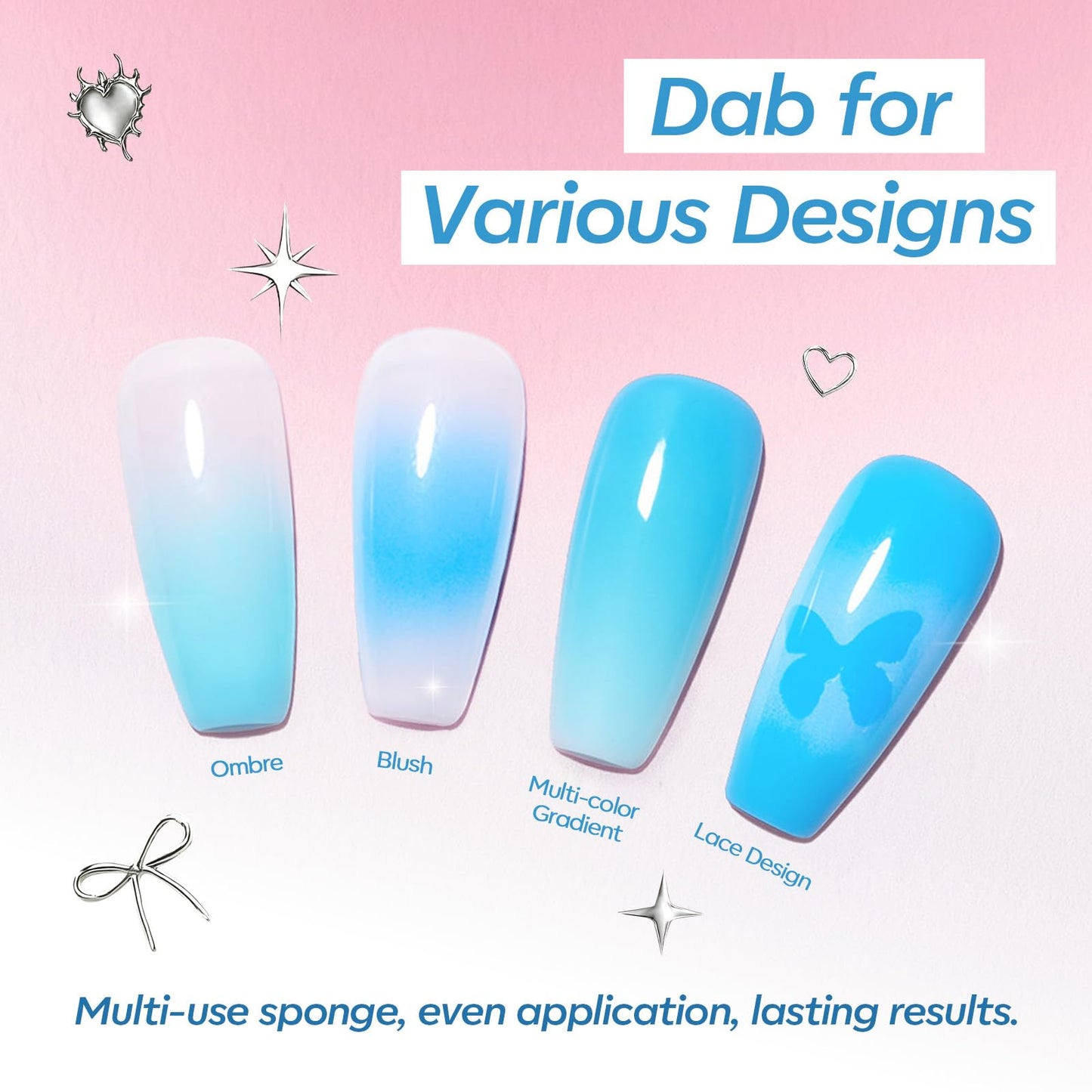 Modelones Gel Nail Polish Kit with UV Light, Milky White Nude Glitter Pink Red Gold Fall Metallic Manicure Set with Base Top Coat Star Stickers 4 Colors Gel Mini Salon Nail Art Gift for Women Girl