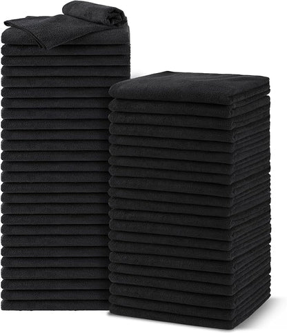 Salon Towels 48 Pack, Microfiber Barber Towel Bulk, Fast Drying Hair Towels