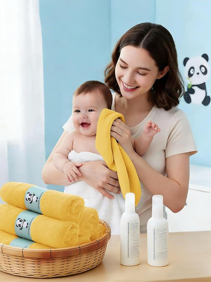 HIPHOP PANDA Baby Washcloths, Rayon Made from Bamboo