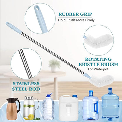 3 Gallon and 5 Gallon Water jug Cleaning Brush, Extra Long Water Bottle Carboy