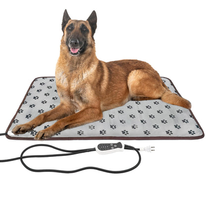 Pet Heating pad Outdoor Small Dog cat Heating pad Heated ped beds for Outside Dogs House Heater Electric Warming pad for Puppies with Timer,Chew Resistant Cord,Easy Clean,Waterproof