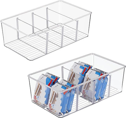 Vtopmart 2 Pack Food Storage Organizer Bins, Cabinet Organization and Storage