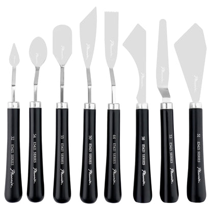 PHOENIX Flexible Palette Knife Set - 8 Pieces Stainless Steel Painting Knives with Gift Box, Art Knife Paint Spatula for Oil Acrylic Paint