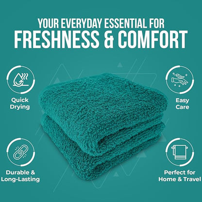 DAN RIVER 12 Pack Wash Cloths for Showering