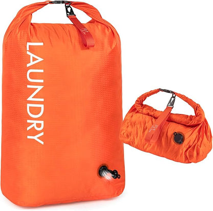 Travel Laundry Bag, Vacuum Compression Dirty Clothes Travel Bag, Waterproof