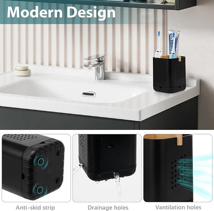 Boperzi Black Toothbrush Holders