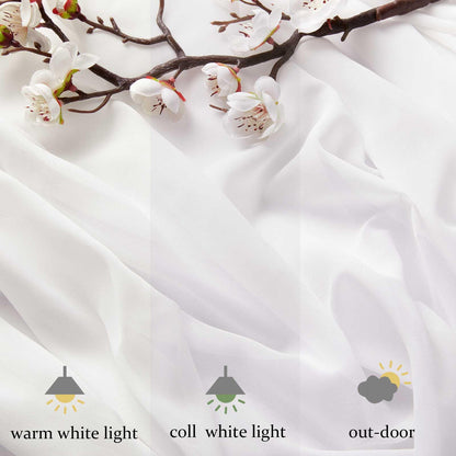 3 Yard White Chiffon Fabric by The Yard, 58 Inch Wide Elegant Sheer Chiffon Fabric for Wedding Costume Sewing Clothing Crafting Table Runner DIY Project