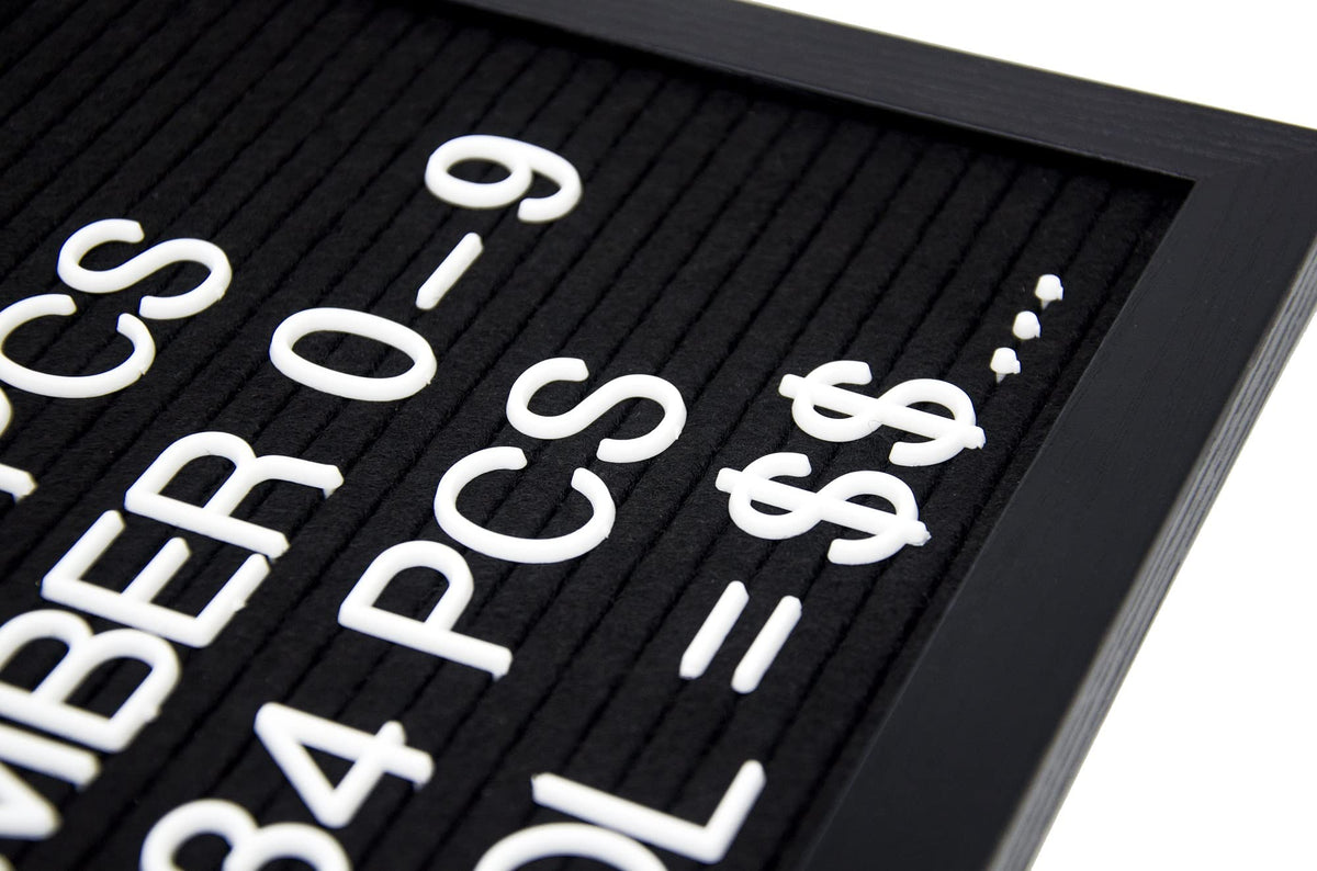 G GAMIT Felt Letter Board Letters Set, 306pcs 1inch Wider Letters Only（No Board）