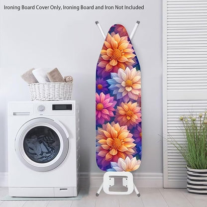 Boho Flowers Ironing Board Covers, Heavy Duty Iron Board Cushion
