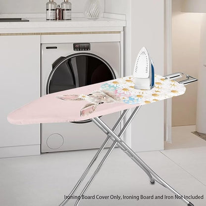 Daisy Easter Eggs Rabbit Ironing Board Cover 15x54 Inch Extra Thick Resistant