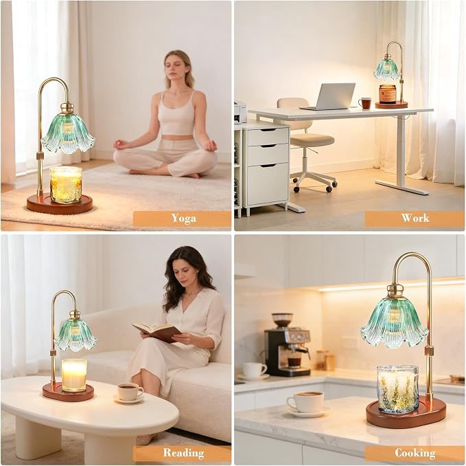 Banbanda Candle Warmer Lamp with Timer ：Mothers Day Gifts, Christmas Decorations Indoor, Birthday Gifts for Women Mom, Warming Gifts for Office, Dorm, Apartment & New Home Decor