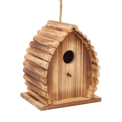 wyicwyp Bird House for Outside Hanging Natural Wooden Birdhouse