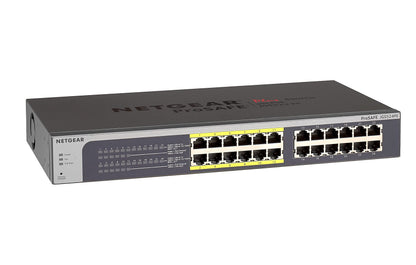 NETGEAR 8-Port Gigabit Ethernet Smart Switch (GS108T) - Managed, with 1 x PD Port, Optional Insight Cloud Management, Desktop or Wall Mount, Silent Operation, and Limited Lifetime Protection