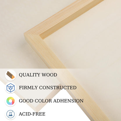 Aodaer 4 Pack Wood Panels 20 x 20 Inch Wooden Panels Canvas Unfinished Craft Wood Boards Panel for Art Crafts Acrylic and Oil Painting Pouring DIY Projects