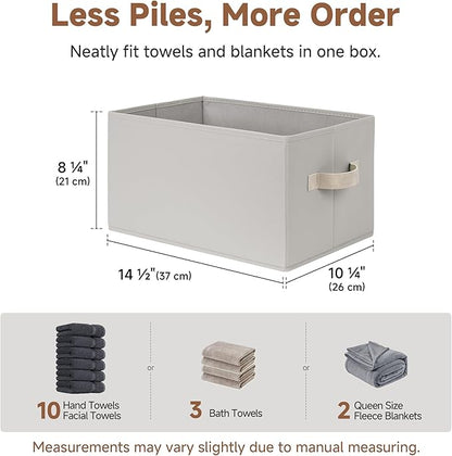 StorageWorks Storage Baskets for Shelves, Fabric Storage Bins, Closet