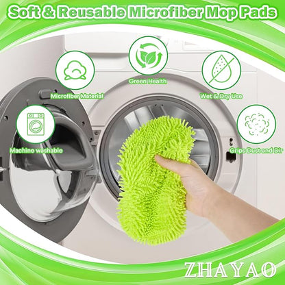 Reusable 100% Chenille Mop Pads Compatible