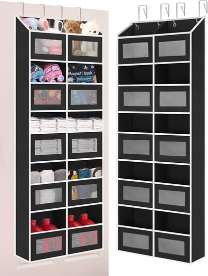 Over the Door Organizer Hanging- 10 Compartments, 80 lbs Load Behind Door