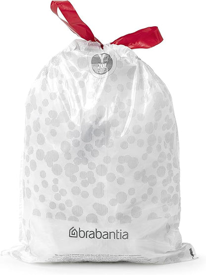 Brabantia PerfectFit Trash Bags Thick Plastic Trash Can Liners