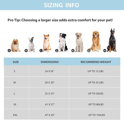 Cooling Dog Mat Q-Max>0.5 - Rapid Cooling Tech, Thin Breathable Crate Pad, Portable Washable Summer Mat, Chill Soothing Fabric - 30"x20" Medium Dog, Grey