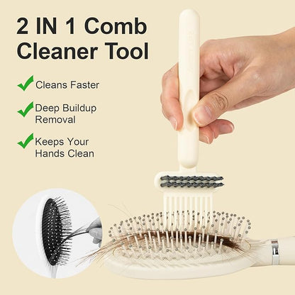 RHOS 2-in-1 Hair Brush Cleaner Tool, Comb Cleaner