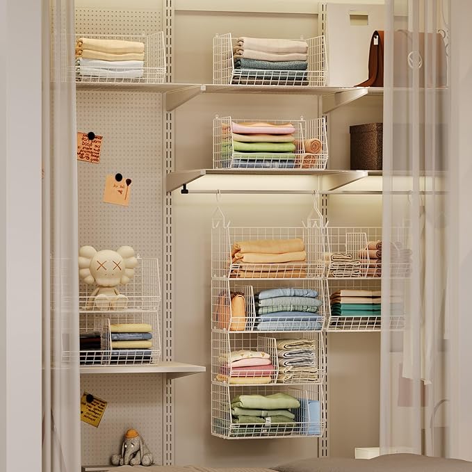 4 Tier Extra Large Hanging Closet Organizer, Closet Organizer Hanging