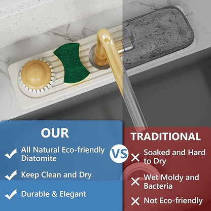 Stone Quick Dry Faucet Mat for Kitchen Sink Stone Faucet Mat for Kitchen Sink