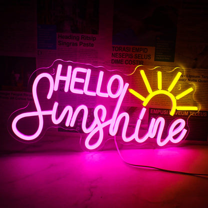 Horseneon Good Food Good Mood Neon LED Sign, Food Neon Signs for Wall Decor, Good Food Good Mood Neon Light with USB Powered for Snack Shop, Restaurant, Fast Food