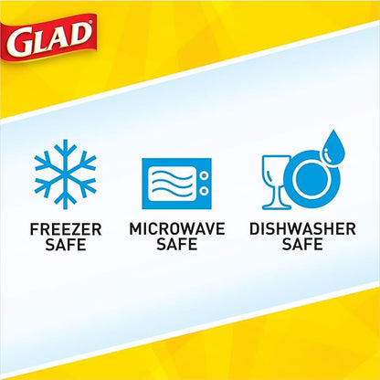 Glad Entrée Food Storage Containers, Medium Square
