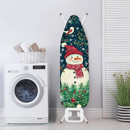 ZDCUSTOM Snowman Bird Ironing Board Cover Universal Stretchy Stain Reisstant
