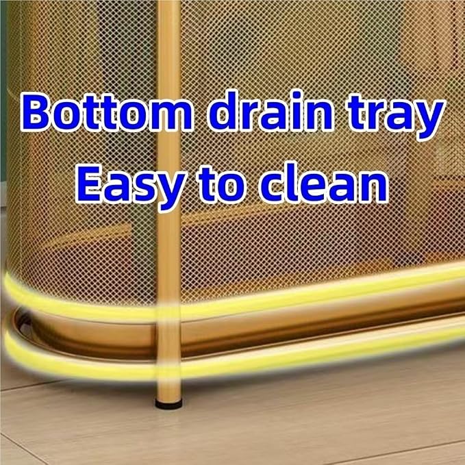Metal Umbrella Holder, Umbrella Rack with Non-slip Pads, Umbrella Stands with Hook, Freestanding Umbrella Basket for Entryway, Living Room(Gold)