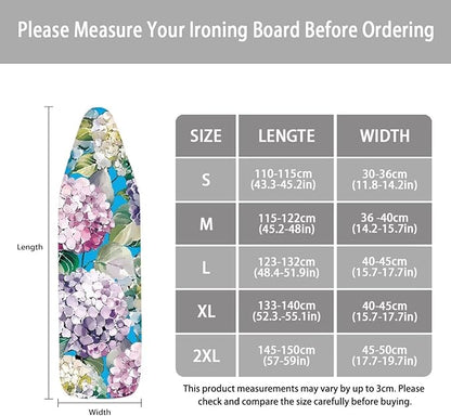 Iron Board Cover Standard Size, Floral Ironing Board Cover, Ironing Board Cover