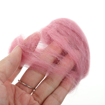 Uonlytech 36 Colors Wool Roving for Needle Felting DIY Crafts with Reusable Pouch Wool Fiber Yarn for Handmade Needlecraft and Wet Felting Projects 1.96X1.96X1.96 Inch