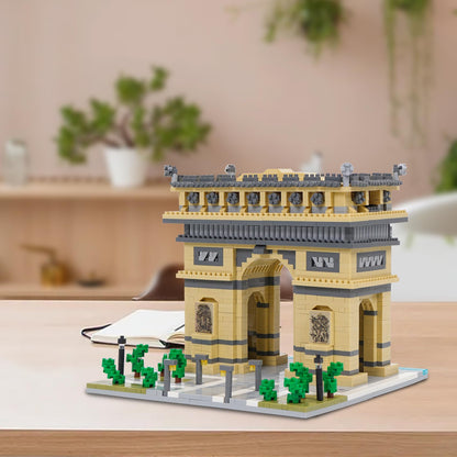 Geniteen Building Blocks Set Arc De Triomphe Model Micro Building Blocks 2020 PCS Famous Architecture Building Kit, Gifts for Kids and Adult