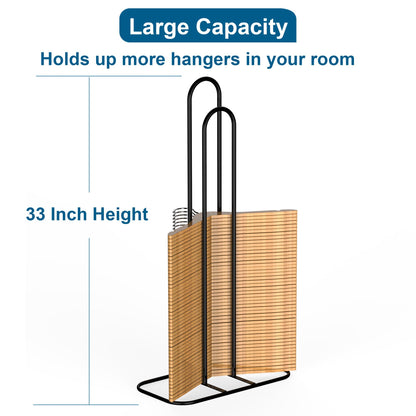 EASTTOWEST Hanger Stacker Organizer, 33 inch Height Stand, Clothes Hanger Storage Rack, Laundry Room, Black