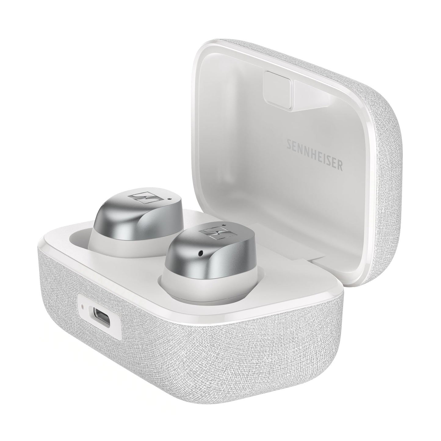 Sennheiser Momentum True Wireless 4 Smart Earbuds, Bluetooth 5.4, Crystal-Clear Sound, Noise Cancelling Earbuds, Comfortable Design, 30-Hour Battery, Adaptive ANC, LE Audio, Auracast – White