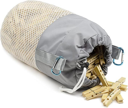 Mesh Clothespin Bag Holder Outside, Ventilation and Moisture Resistance