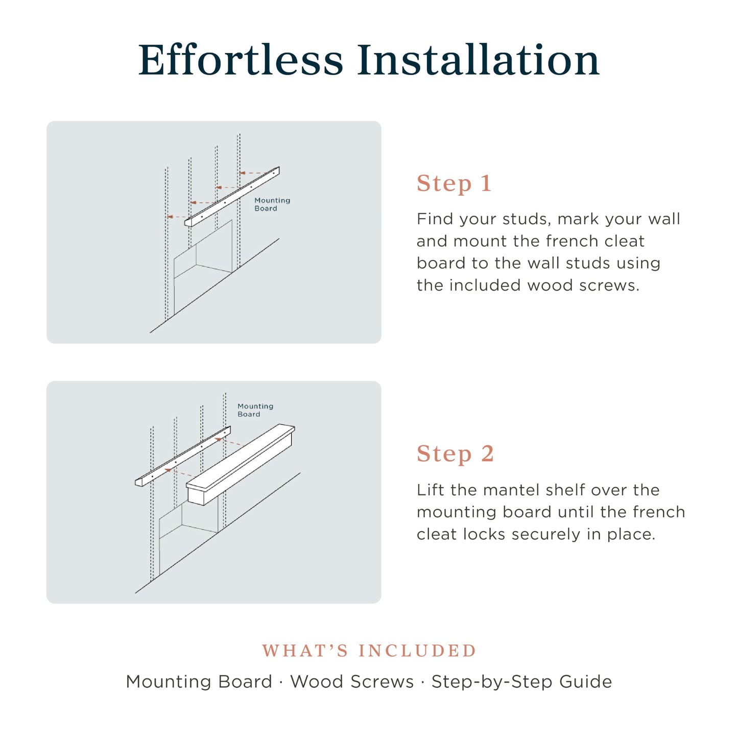 MANTELSDIRECT 60 Inch Floating Fireplace Mantel Wood Shelf in Unfinished - Colton from Mantels Direct | Wooden Rustic Wall Shelf Perfect for Décor and Electric Fireplaces