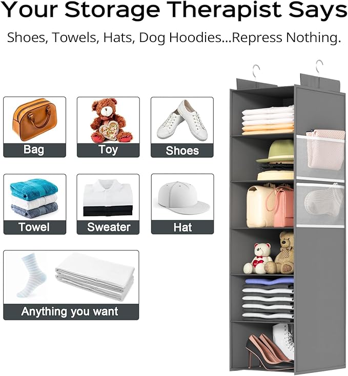 Extra Deep Hanging Closet Organizer