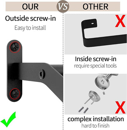 Double Towel Bar for Bathroom Wall 30 Inch Matte Black, Double Towel Racks for Bathroom Wall Mounted, Stainless Steel Bathroom Towel Holder Towel Hanger (Double Bar-Black, 30 in)