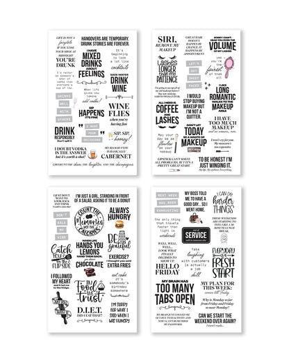 There is a Quote for That – Funny, Witty & Inspirational Planner Sticker Book for Adults – Bold Typography Stickers for Journals, Scrapbooks, and Bullet Planning