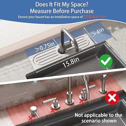 Kitchen Faucet Mat, Quick Drying Diatomite Sink Faucet Mat Splash Guard
