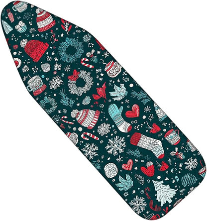 Nuxovilar Ironing Board Cover Winter Hats and Mittens Pattern Polyester 15x54