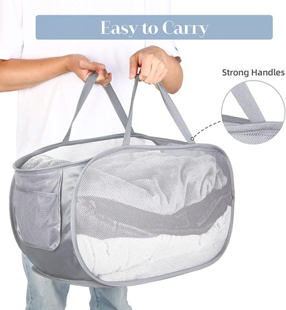 3 Pack Collapsible Laundry Baskets, Foldable Laundry Basket