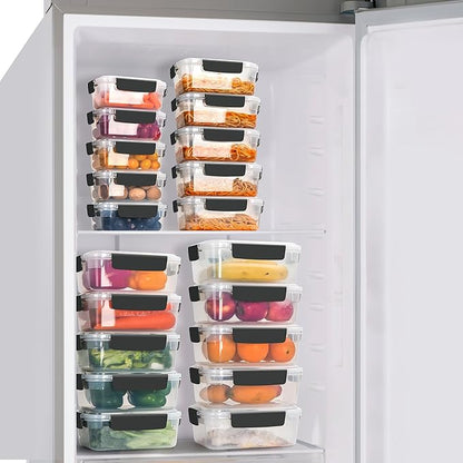 YORY 9 cup Plastic Food Storage Containers