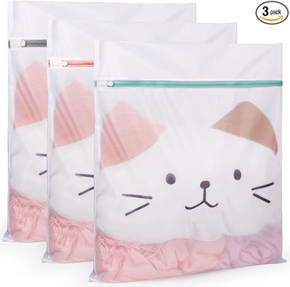 Tenn Well 3PCS Mesh Laundry Bags, 20 x 23 Inches Large Lingerie Bags