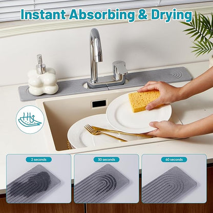 Stone Faucet Mat for Kitchen Sink