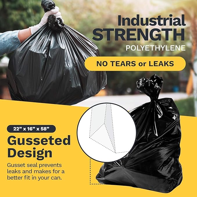 ToughBag 55 Gallon Trash Bags Heavy Duty