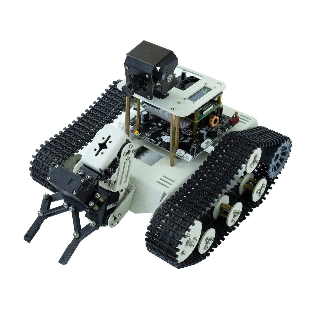 Yahboom Tank Chassis Roboict Kit AI Camera DIY Programmable Project ROS Starter for Jetson Nano Recognition|Tracking|OpenCV|MediaPipe Teens Adults (Transbot-SE with Nano)