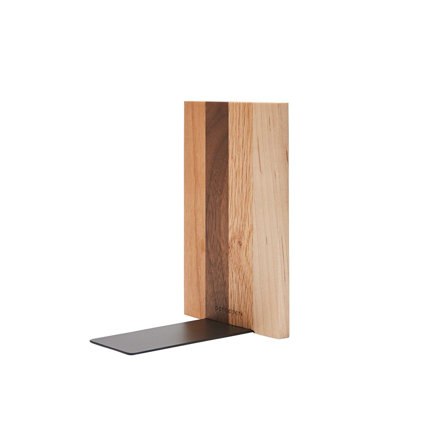 Pandapark Wood Decorative Bookends,Non-Skid Bookend for Shelves,Heavy Duty Bookends,Book Stand for Books/CDs,1 Pair
