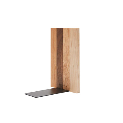 Pandapark Wood Decorative Bookends,Non-Skid Bookend for Shelves,Heavy Duty Bookends,Book Stand for Books/CDs,1 Pair